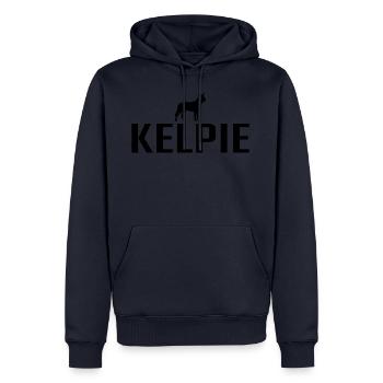 KELPIE Dog dog Wilsigns - Men’s Premium Organic Hoodie - navy - Front - Nico (187cm)