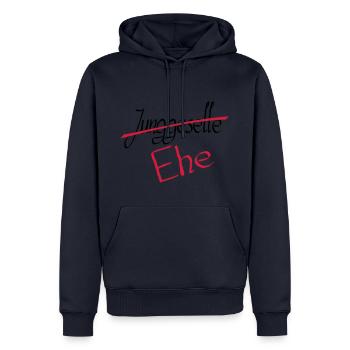 junggeselle 2 - Männer Premium Bio Hoodie - Navy - Vorne - Nico (187cm)