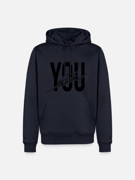 Thank You Danke Dankeschön Geschenk - Männer Premium Bio Hoodie - Navy