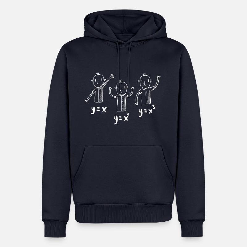 Funny Figures Math - Männer Premium Bio Hoodie - Navy