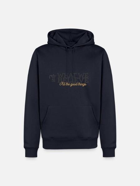 What We Believe-Shoplogo - Männer Premium Bio Hoodie - Navy