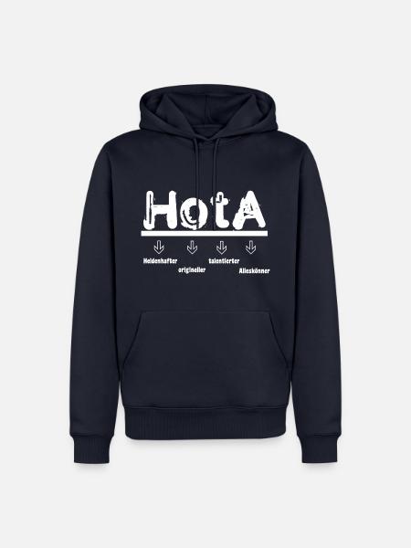 HOTA Heldenhaft - Männer Premium Bio Hoodie - Navy