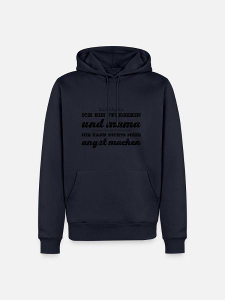 Pflegerin T-Shirt Geschenk - Männer Premium Bio Hoodie - Navy