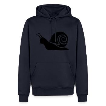 slug - Men’s Premium Organic Hoodie - navy - Front - Nico (187cm)