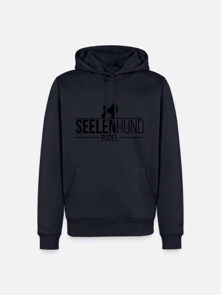 PUDEL Seelenhund - Männer Premium Bio Hoodie - Navy