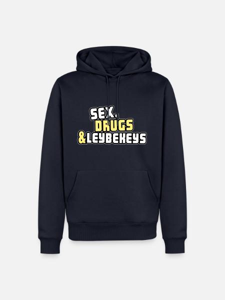Frankenwaldshirts - Leybekeys - Männer Premium Bio Hoodie - Navy