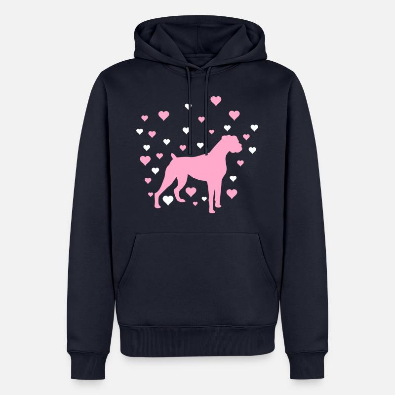 Deutscher Boxer - Männer Premium Bio Hoodie - Navy