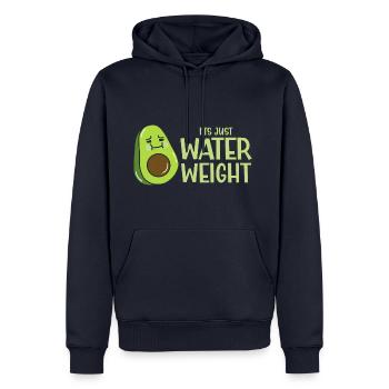 Funny Cado Its Just Water Weight - Männer Premium Bio Hoodie - Navy - Vorne - Nico (187cm)