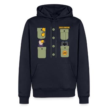 Zookeeper Outfit Costume - Männer Premium Bio Hoodie - Navy - Vorne - Nico (187cm)