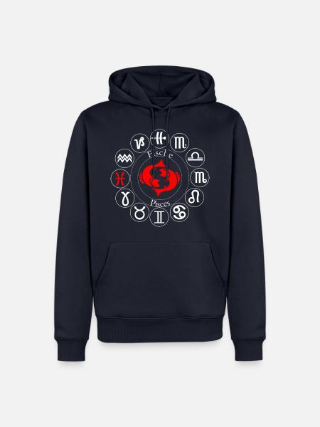 Sternzeichen Fische - Männer Premium Bio Hoodie - Navy