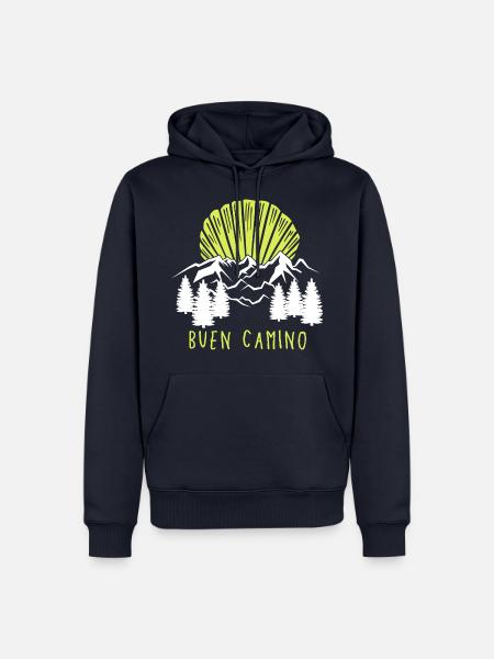 Buen Camino Mountains - Männer Premium Bio Hoodie - Navy