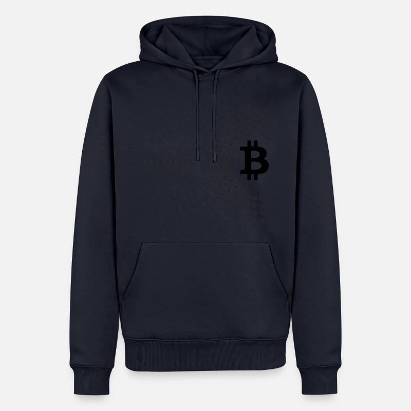 Bitcoin Prepared - Sweat à capuche Premium bio Homme - bleu marine
