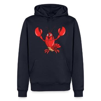 Hummer - Männer Premium Bio Hoodie - Navy - Vorne - Nico (187cm)