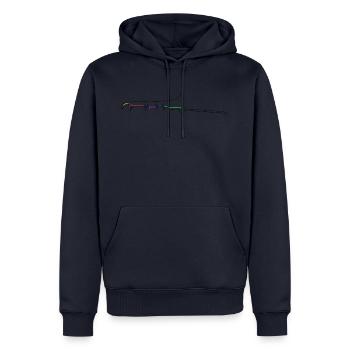 trombone - Men’s Premium Organic Hoodie - navy - Front - Nico (187cm)