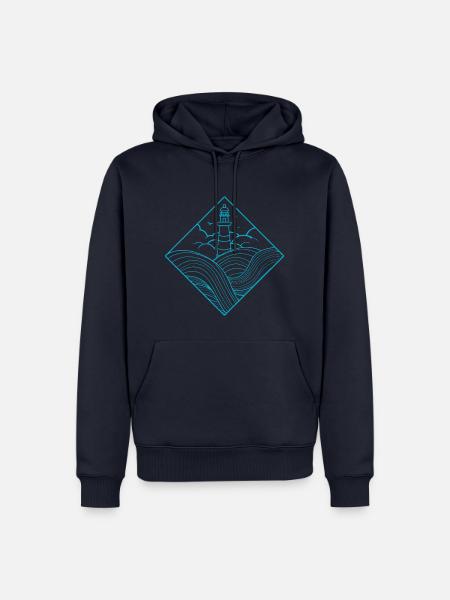 lighthouse - Men’s Premium Organic Hoodie - navy