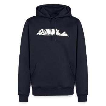 Afrika Tafelberg Kapstadt Geschenkidee - Männer Premium Bio Hoodie - Navy - Vorne - Nico (187cm)