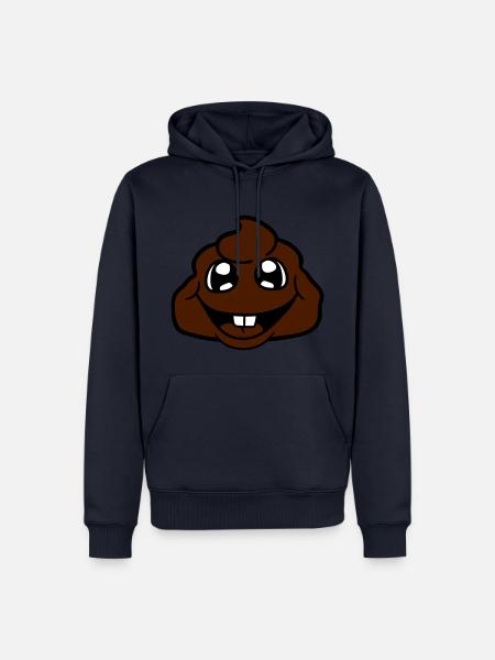 merde tas peu de merde virus kot bazille - Sweat à capuche Premium bio Homme - bleu marine