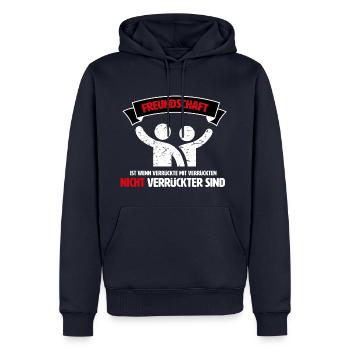 Bester Freund, Best Friends, Freunde Freundschaft - Männer Premium Bio Hoodie - Navy - Vorne - Nico (187cm)