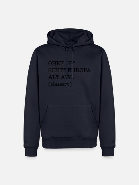 lustig - Männer Premium Bio Hoodie - Navy