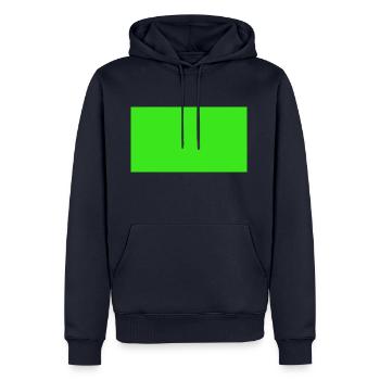 Einfach grünes tshirt - Männer Premium Bio Hoodie - Navy - Vorne - Nico (187cm)
