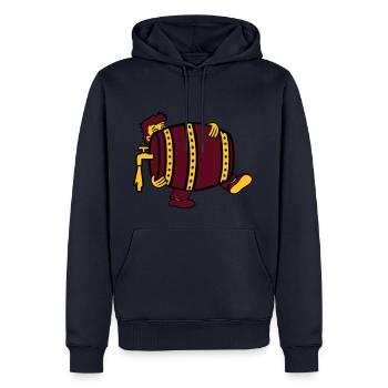 beer barrel drink thirst drinking party celebrate october - Men’s Premium Organic Hoodie - navy - Front - Nico (187cm)
