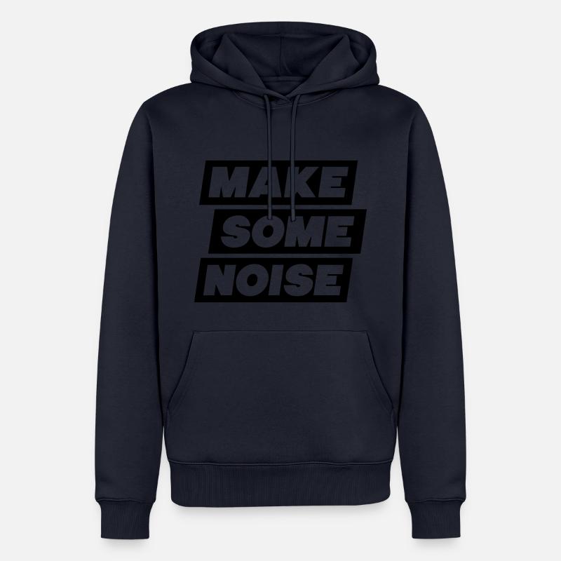 Make Some Noise - Lautstärke - Dezibel - Männer Premium Bio Hoodie - Navy