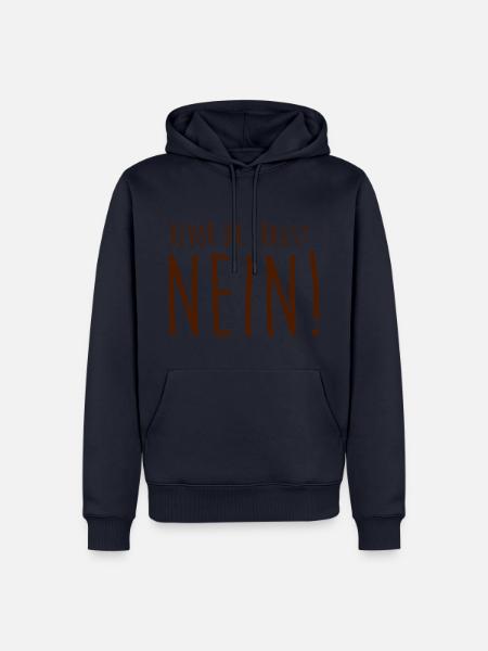 Bevor du fragst: Nein! - Männer Premium Bio Hoodie - Navy