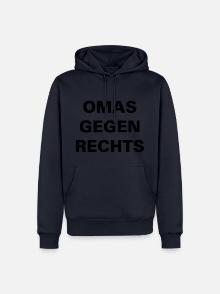 GRANNIES AGAINST RIGHT - Men’s Premium Organic Hoodie - navy