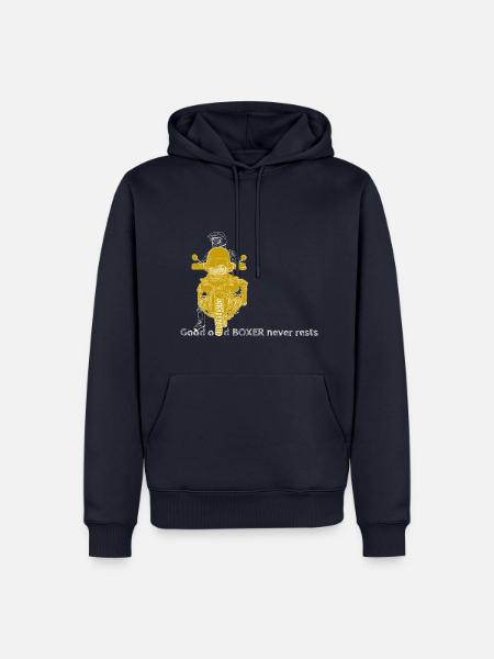 Boxer - Reiseenduro Motorrad mit Fahrer - Männer Premium Bio Hoodie - Navy