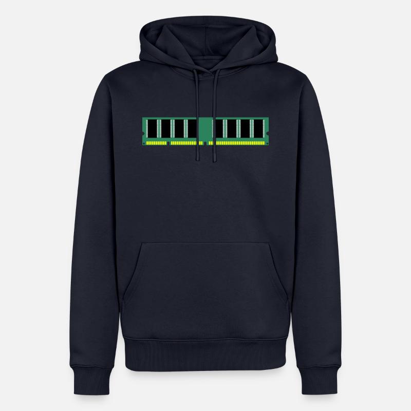 RAM Nerd Geschenkidee - Männer Premium Bio Hoodie - Navy