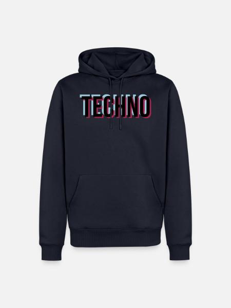 Trippy techno - Men’s Premium Organic Hoodie - navy