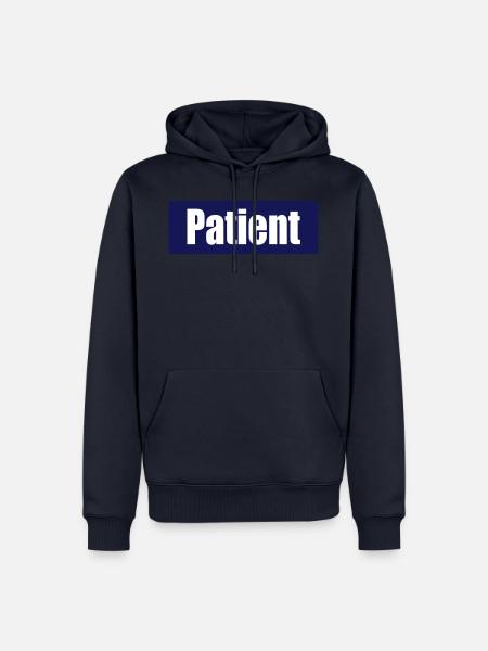 Patient - Männer Premium Bio Hoodie - Navy