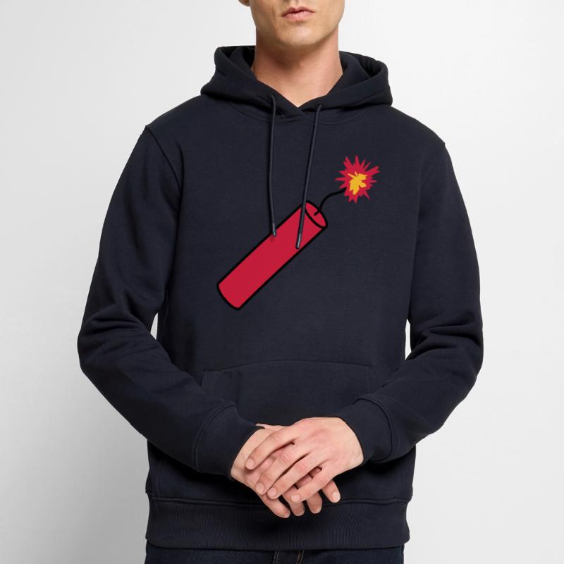 rod tnt dynamite explode explosion blast Men’s Premium Organic Hoodie