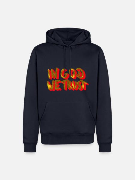 in god we trust - Men’s Premium Organic Hoodie - navy