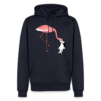 poisson froid faim manger délicieuse bouche sur la nourriture tr - Sweat à capuche Premium bio Homme - bleu marine - Devant - Nico (187cm)