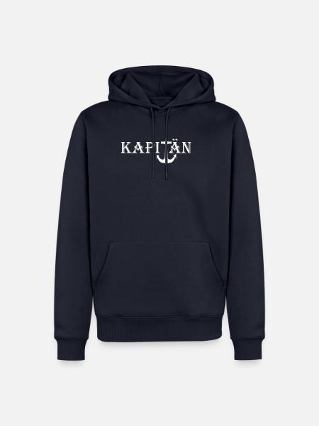 Kapitän - Männer Premium Bio Hoodie - Navy