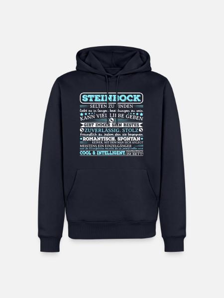 Steinbock Sternzeichen Eigenschaften - Männer Premium Bio Hoodie - Navy