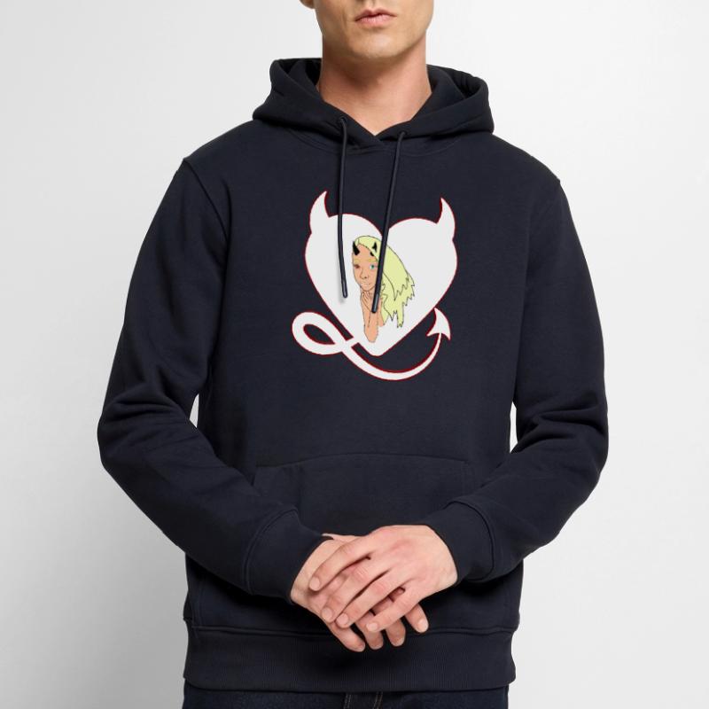 Devil with devil's heart Devil devil's female Men’s Premium Organic Hoodie