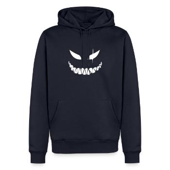 Bad Face - Men’s Premium Organic Hoodie - navy - Front - Nico (187cm)