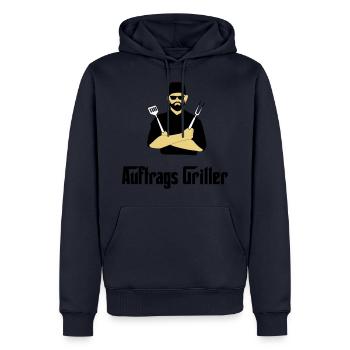 BBQ Grillen - Männer Premium Bio Hoodie - Navy - Vorne - Nico (187cm)