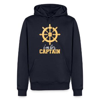 Sailing sailors captain sailor sailor saying - Men’s Premium Organic Hoodie - navy - Front - Nico (187cm)