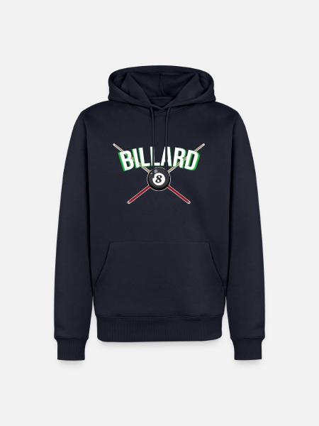 Billard Koe Billardkugel - Männer Premium Bio Hoodie - Navy