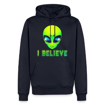 Alien aliens - Men’s Premium Organic Hoodie - navy - Front - Nico (187cm)