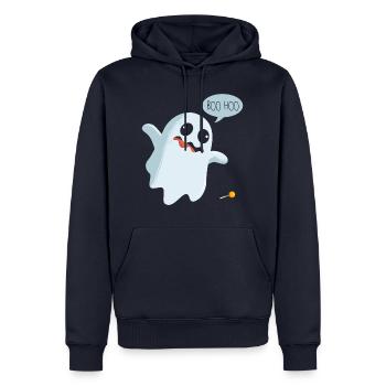 Halloween fantôme fantôme bonbons enfant - Sweat à capuche Premium bio Homme - bleu marine - Devant - Nico (187cm)
