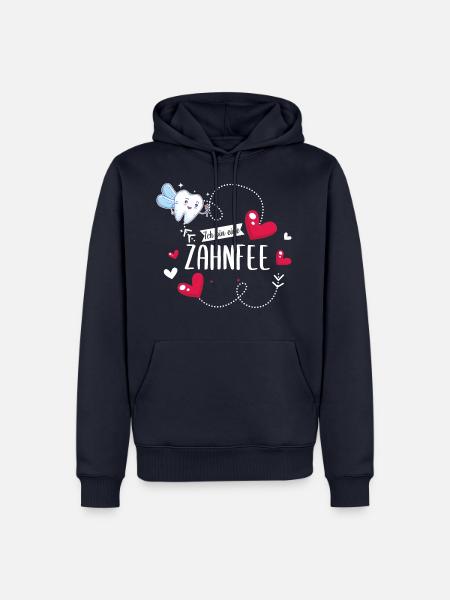 Zahnfee Zahnfeen Zahnarzthelferin Zahn Spruch - Männer Premium Bio Hoodie - Navy
