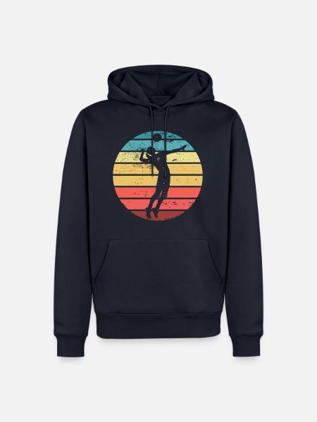 Volleyball Beachvolleyball Volleyballerin Sport - Männer Premium Bio Hoodie - Navy