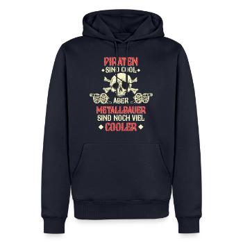 Metallbauer Metallbau Handwerker Beruf Spruch - Männer Premium Bio Hoodie - Navy - Vorne - Nico (187cm)