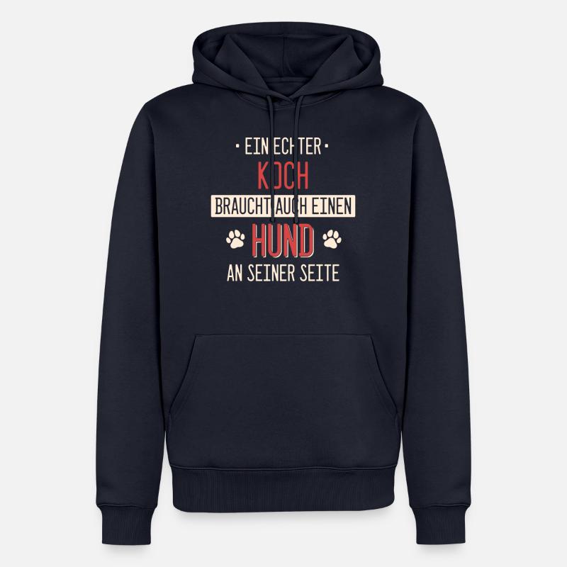 Koch Köche Chefkoch kochen Küche Beruf Spruch - Männer Premium Bio Hoodie - Navy