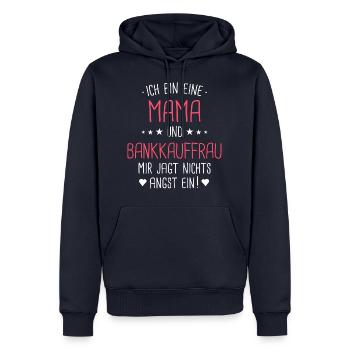 Bankkauffrau Bänker Finanzen Beruf Spruch - Männer Premium Bio Hoodie - Navy - Vorne - Nico (187cm)