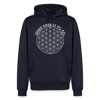 Blume Des Lebens - Spirit Energy To Go 2 - Männer Premium Bio Hoodie - Navy - Vorne - Nico (187cm)